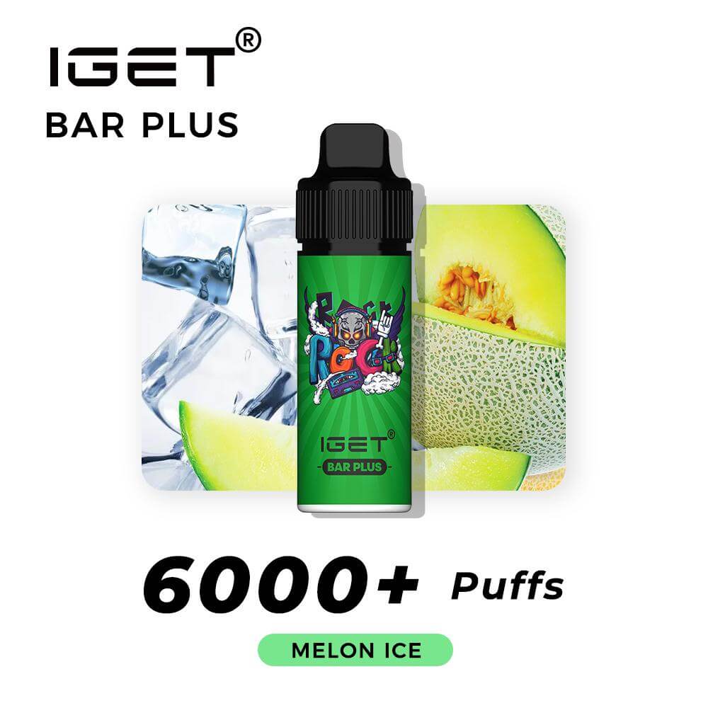 iGET BAR PLUS VAPE 6000 PUFF MELON ICE